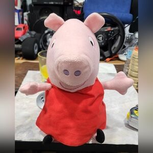 Peppa Pig Hug & Oink Plush 12.5" Talking Soft Stuffed Animal Toy Giggles Talks